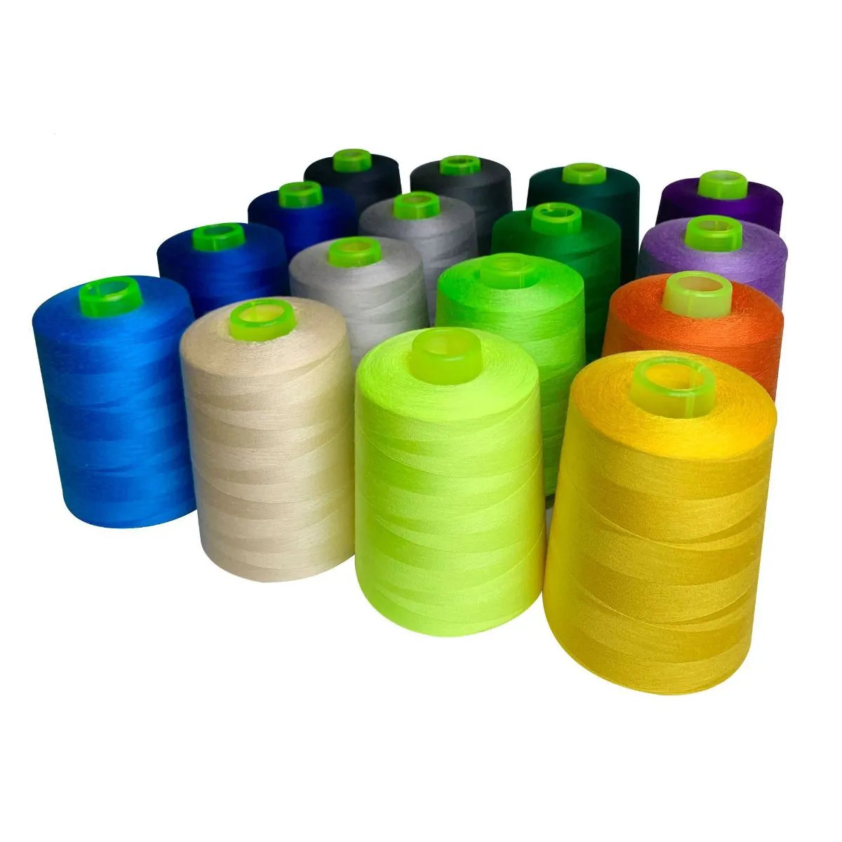 402 (40/2) 100% Polyester Sewing Thread on Cone – 8000 Yards All-Purpose Thread for Sewing Machine, Serger, Overlock, and Quilting, Heavy-Duty Cone Thread in Black & White